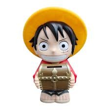 One Piece Monkey D. Luffy With Treasure Box Figural Coin Bank